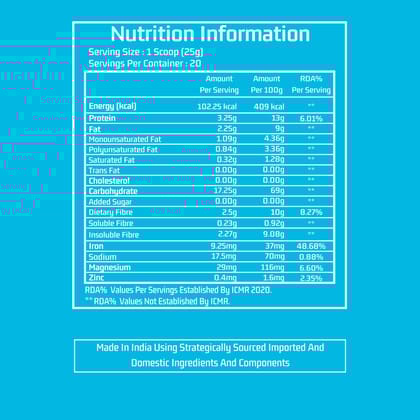 Myfitness iOat H2O | Instant Ready To Mix Beta Glucan Rich Flavoured Oats Powder | Myfitness Oats Breakfast Cereals