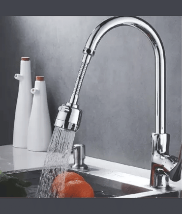BATHONIX 360° Flexible Faucet Extension 2-Mode Water-Saving Steel Kitchen Sink Tap (Sink Cock)