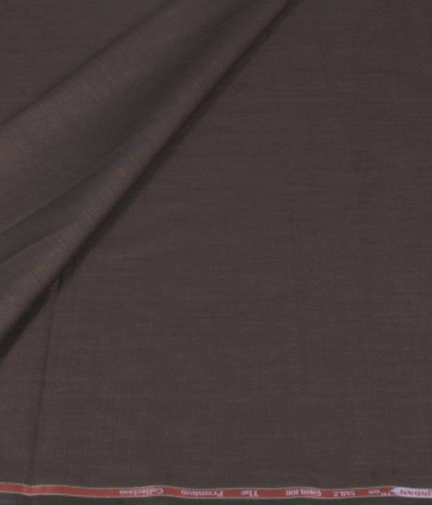 Kundan Sulz Gwalior Brown Poly Viscose Unstitched Pant Piece
