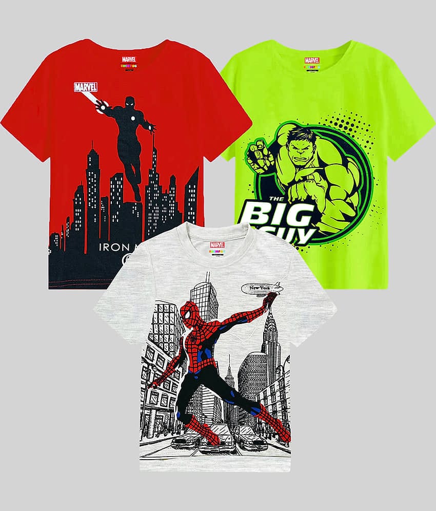 Kuchipoo Pack of 3 Boys Cotton Blend Polo T-Shirt ( Multi Color )