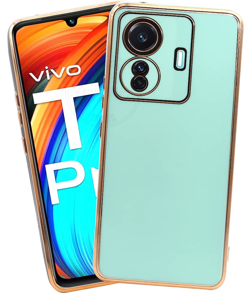 VAKIBO Plain Cases Compatible For TPU Glossy Cases Vivo T1 Pro 5G ( )
