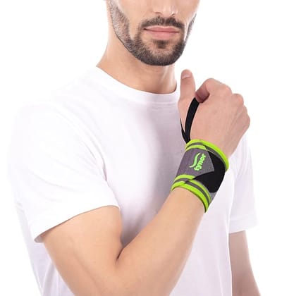 Tynor Wrist Wrap With Thumb Loop Green