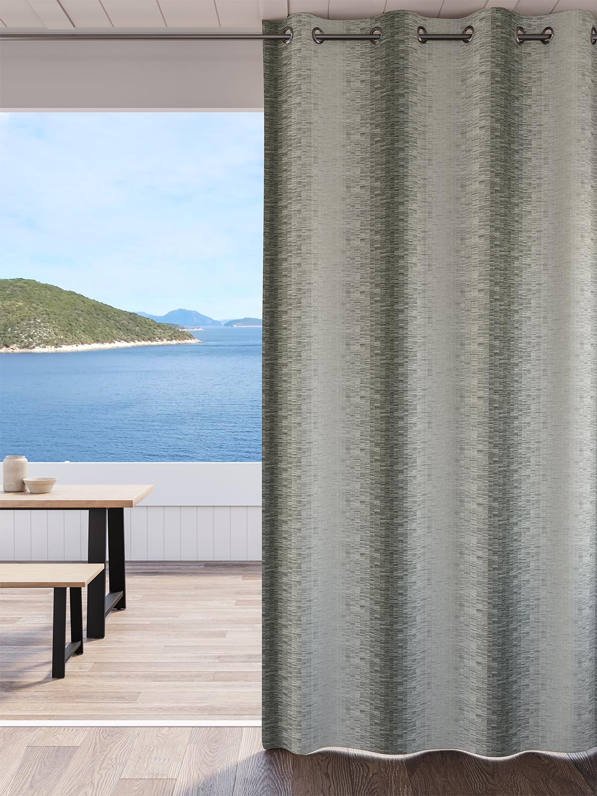 DDECOR - 100% Polyester Large Door 9 Ft|135 CM X 270 CM| - Grey