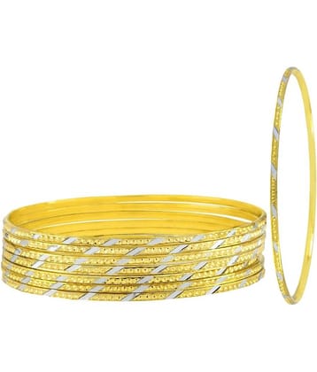 The Jewelbox Golden Bangle - Set of 8