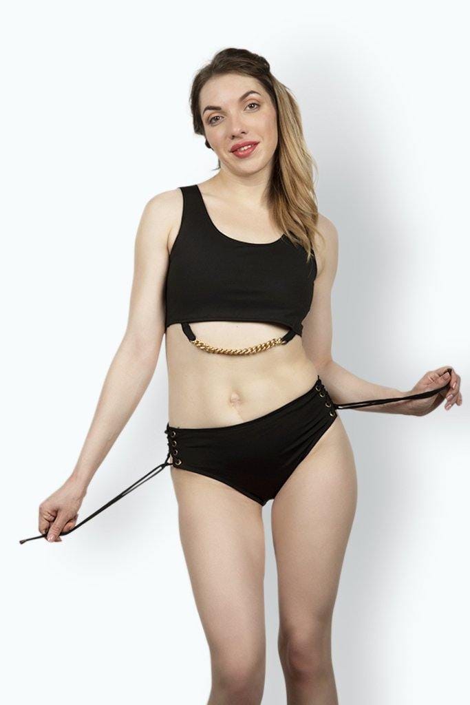 Tyche Bikini Set-XS / Black
