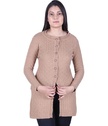 Ogarti Acrylic Beige Cardigans Dress