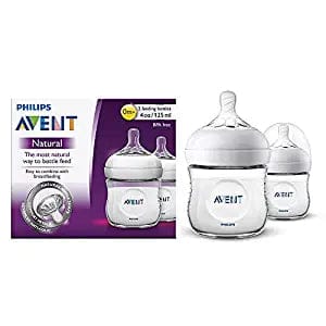 Philips Avent NATURAL 2.0 BOTTLE 125ml Pack of 2 INDIA SCF030/20