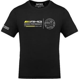 FastB Men Typography Round Neck Black T-Shirt