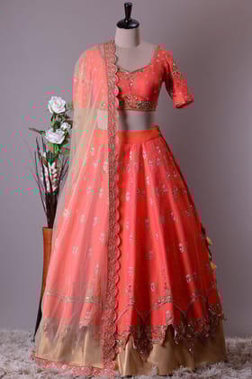 NEW DESIGNER WEDDING WEAR LEHENGA CHOLI - AE-1025