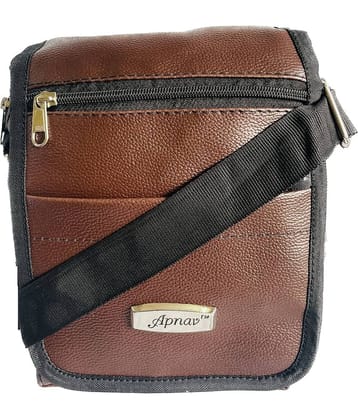 Apnav SLING LV P.U. Brown Passport Holder