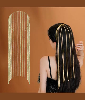 LYKAA Golden Women's Hair Accessory Set ( Pack of 1 )