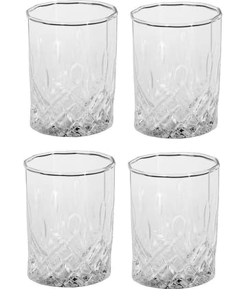 Somil Whisky  Glasses Set,  200 ML - (Pack Of 4)