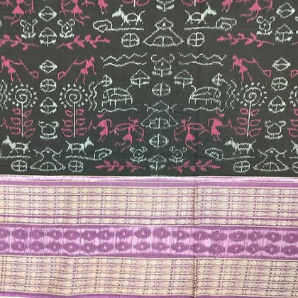 Handloom Sambalpuri Cotton Ikat Saree