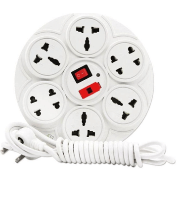 Amor Benison8Socket Extension Board With Fuse & Master Switch(2.5 Mt wire length Socket Extension Board