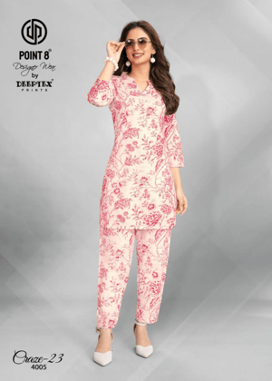 Craze 23 Deeptex Prints Co Ord Set
