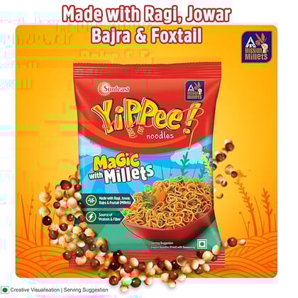 sunfeast yippee! magic millets noodles 280 gram