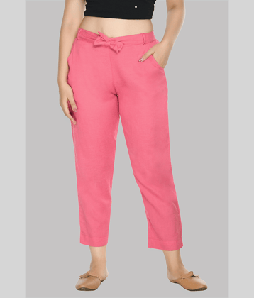 PREEGO - Mustard Rayon Regular Women's Casual Pants ( Pack of 1 )
