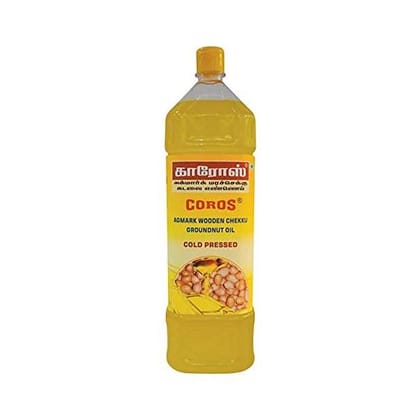 Coros (Wooden Chekku-Cold Pressed) Groundnut Oil 2 Ltr