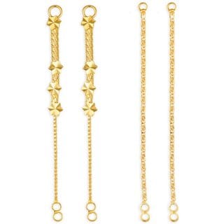 1gram gold Plated Kanchain Ear chain earcuff Ear to Ear Combo for Women & Girls