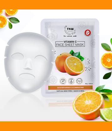 TNW - The Natural Wash Hydrating Vitamin C Face Sheet Mask For Instantglow, 20G