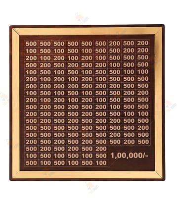 SKYVILLA Wood Khaki Piggy Bank ( Pack of 1 )