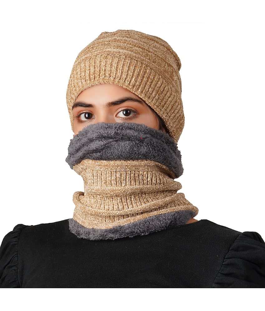 valdez - Brown Velvet Women's Cap ( Pack of 1 )