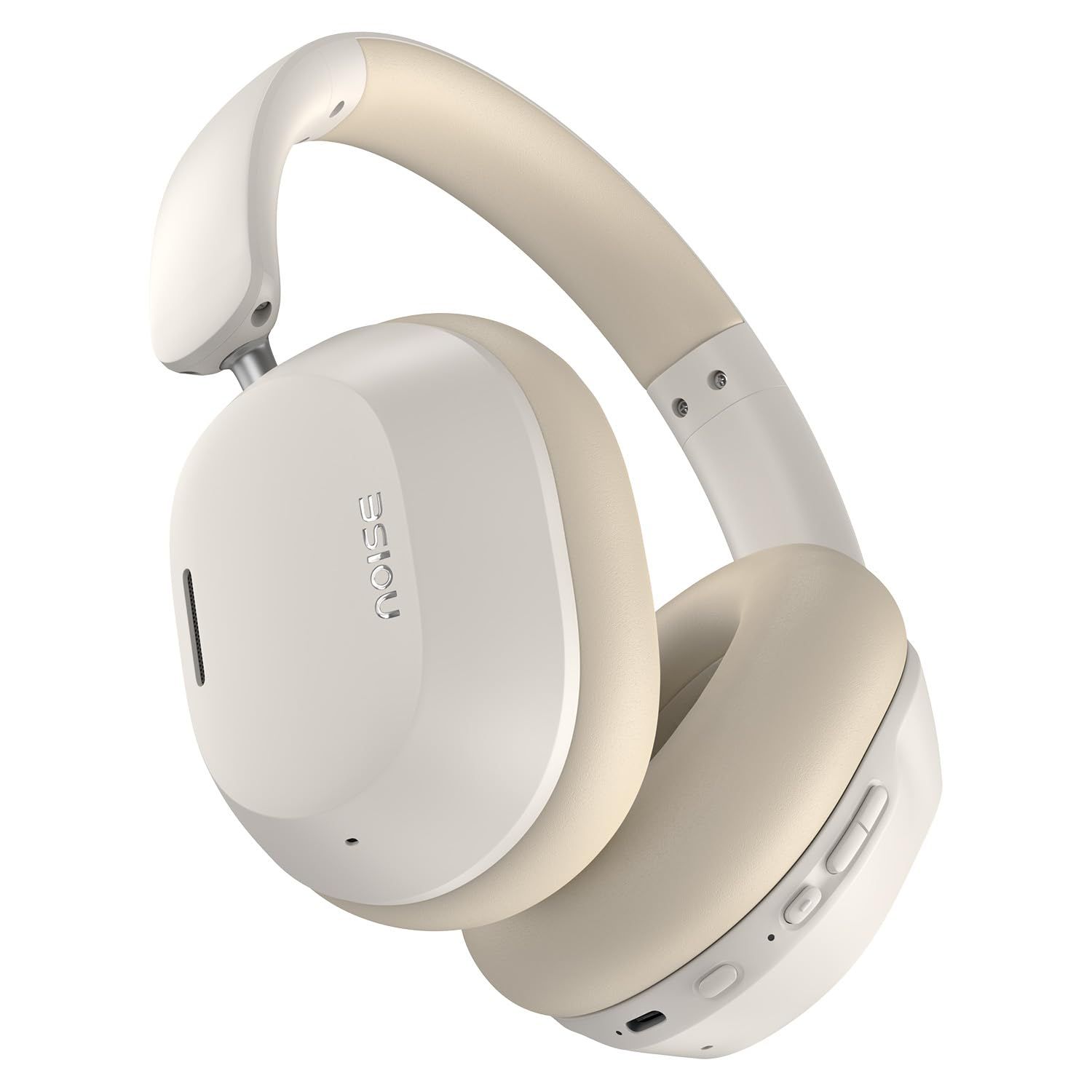 Noise Airwave Max 5 Wireless Over-Ear Headphones with Adaptive Hybrid ANC (up to 50dB), HFA Tech, 80H Playtime, Dual Pairing(Calm Beige) Noise Airwave Max 5 Wireless Over-Ear Headphones with Adaptive Hybrid ANC (up to 50dB), HFA Tech, 80H Playtime, Dual