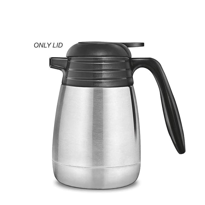 Black Plastic Lid for Millton Carafe Flask  Standard Size, Secure Fit for 1000ml Flasks (1 Piece)