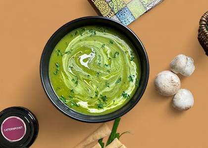 Cream Broccoli Sauteed Mushroom Soup