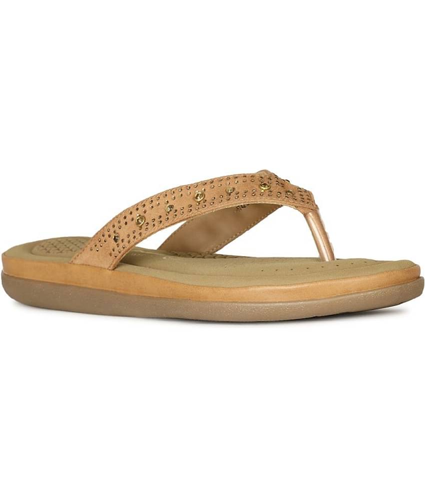 Bata Comfit Tan Women's Flats