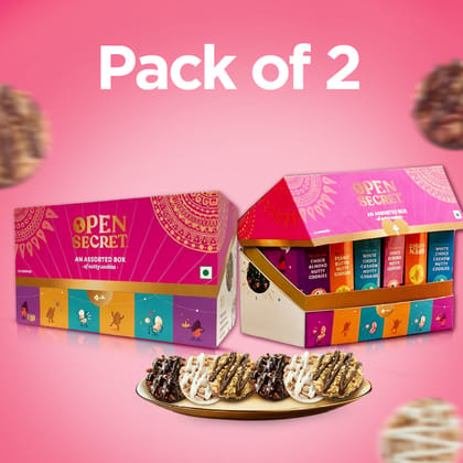 Celebration Gift Box (pack of 2) | Gourmet Nutty Cookies | Loaded With Nuts | No Maida Celebration Gift Box (pack of 2) | Gourmet Nutty Cookies | Loaded With Nuts | No Maida