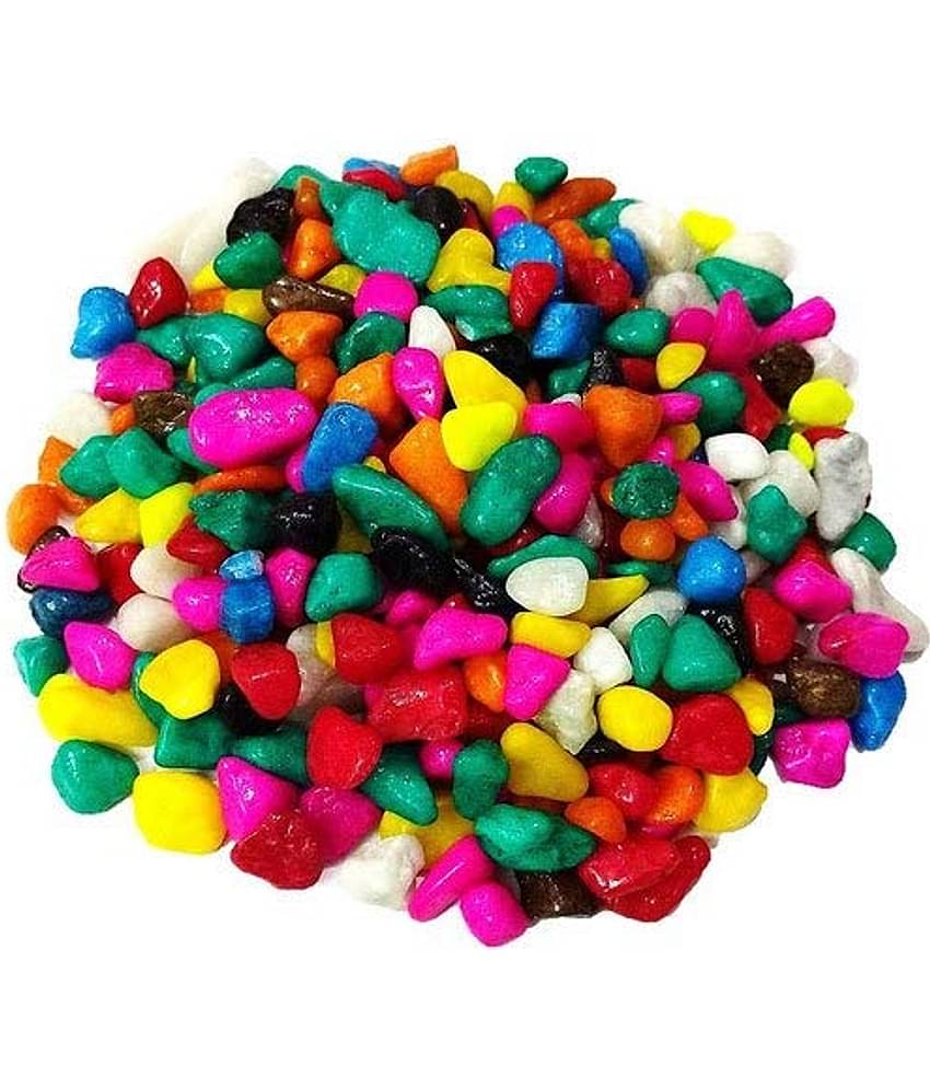 Somil Multicolor Pabbles/Stone For Garden, Plants, Aquarium & Home Decor Wt. 950g