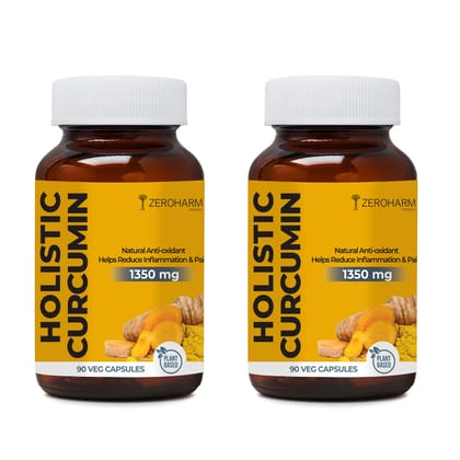 Holistic Curcumin Capsules With Piperine 90 Capsules