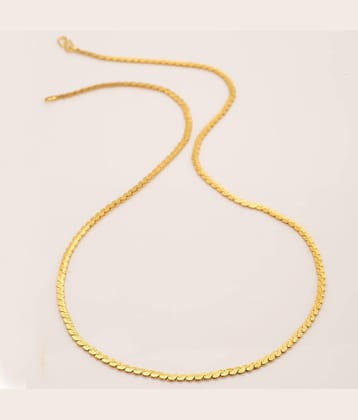 FASHION FRILL Gold Plated Chain ( Set of 1 )