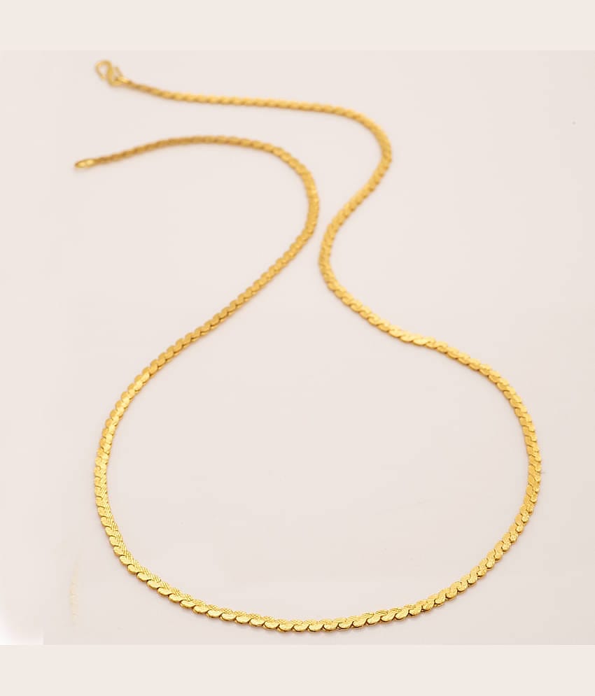 FASHION FRILL Gold Plated Chain ( Set of 1 )
