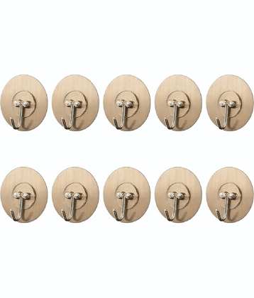 Self Adhesive Hooks for Wall Heavy Duty - 10kg Load Capacity Waterproof Transparent Wall Hooks for Hanging - No Drilling Nail