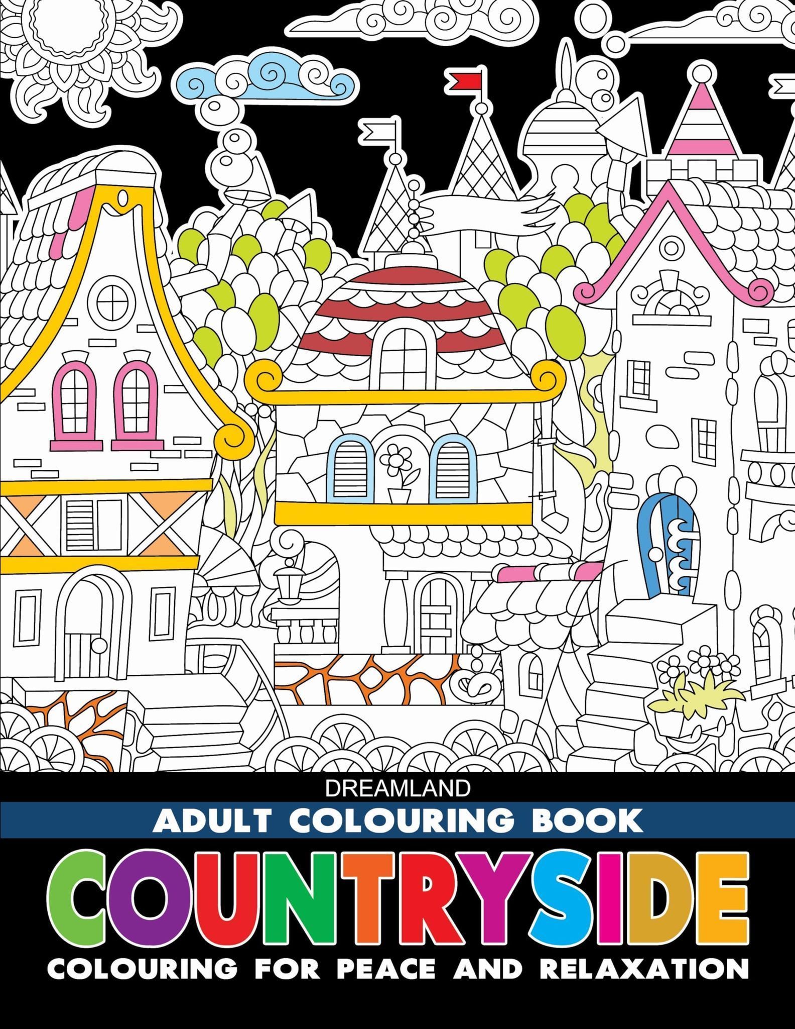 Countryside- Colouring Book for Adults [Paperback] Dreamland Publications