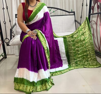 Zari Border Modal Silk Style 12-Zari Border