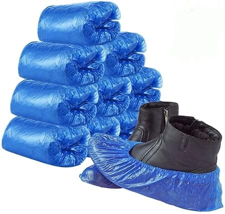 AABHA Disposable Shoe Covers | Waterproof Non-Slip Boot Protectors for Home and Workplace (Pack of 50