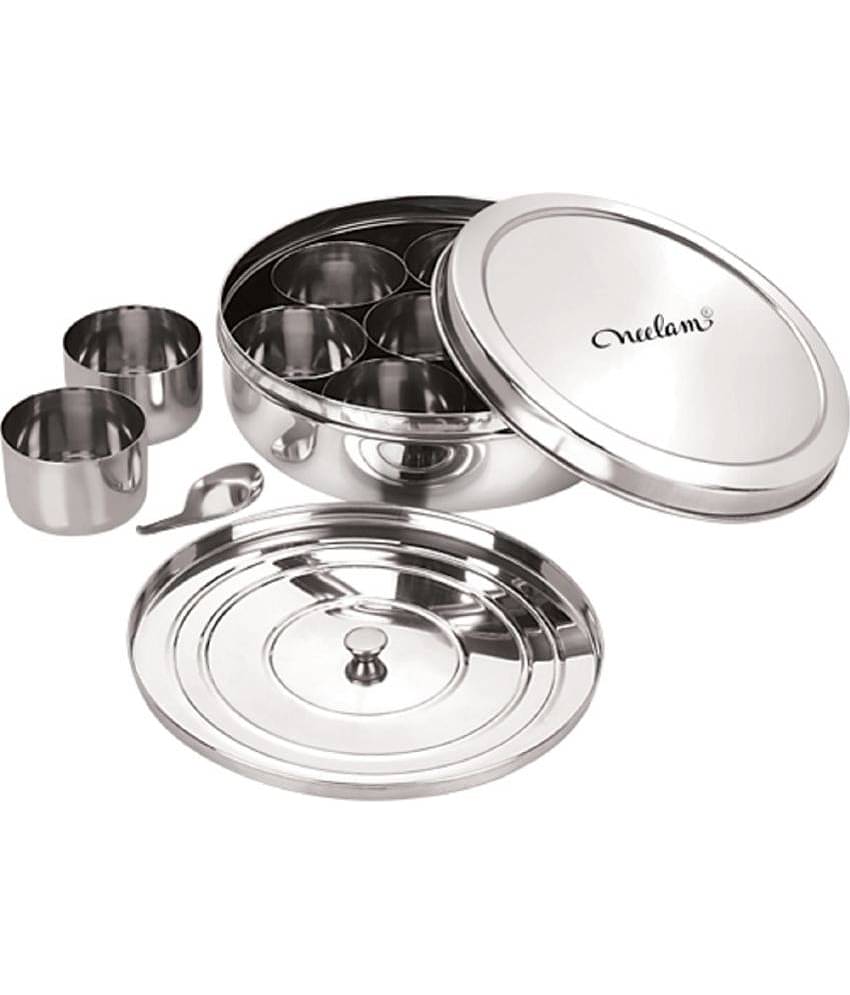 Neelam - Silver Steel Spice Container ( Pack of 1 )