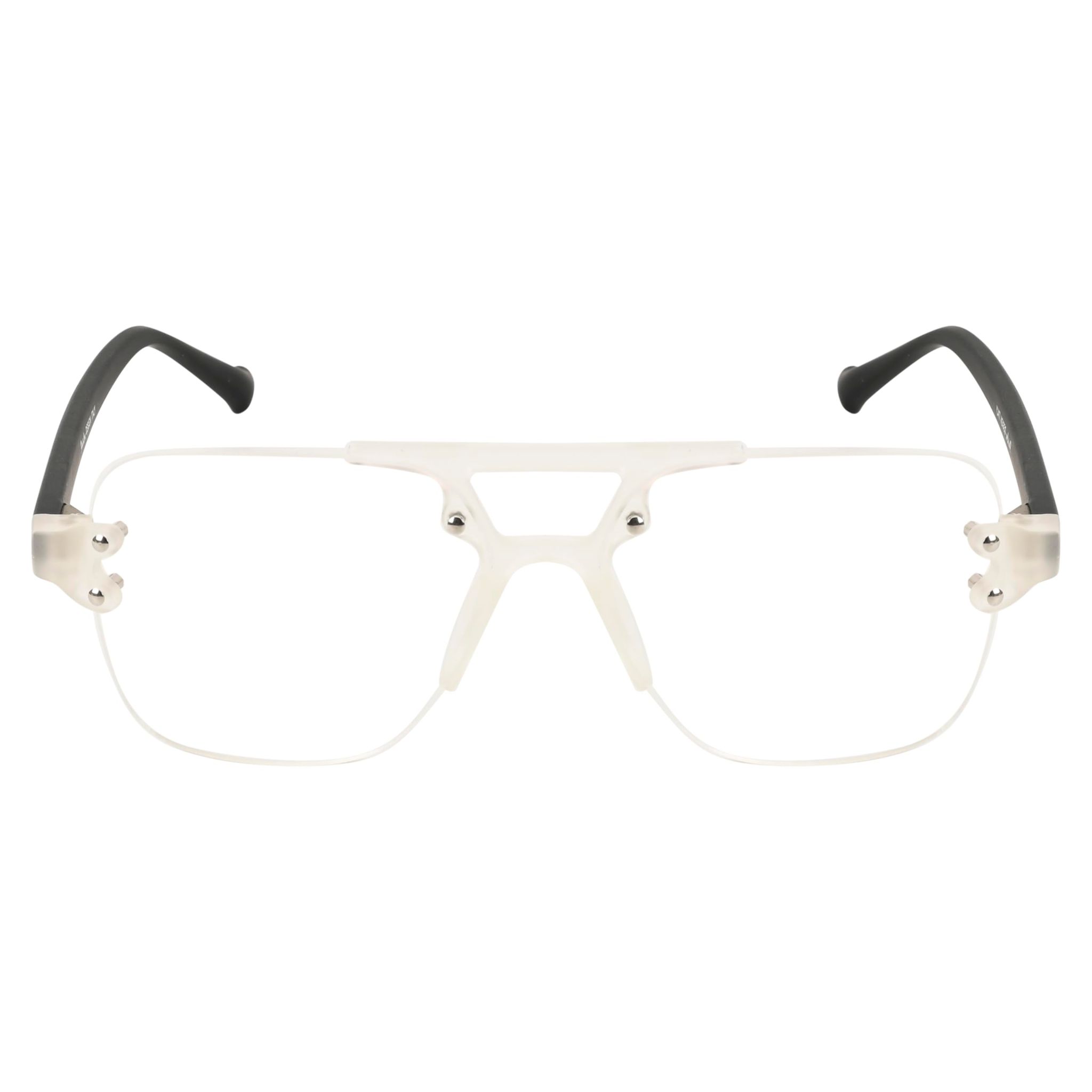 TERRY & CO | Zero Power Blue Cut Eyeglasses | Anti-Glare, UV Protection, Lightweight | For Gaming & Computer Use | Unisex | MATT WHITE