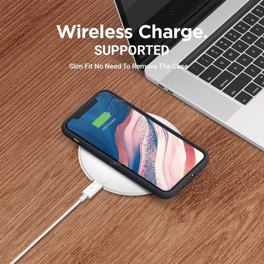 LIRAMARK Liquid Silicone Soft Back Cover Case for Apple iPhone 11 Pro Max