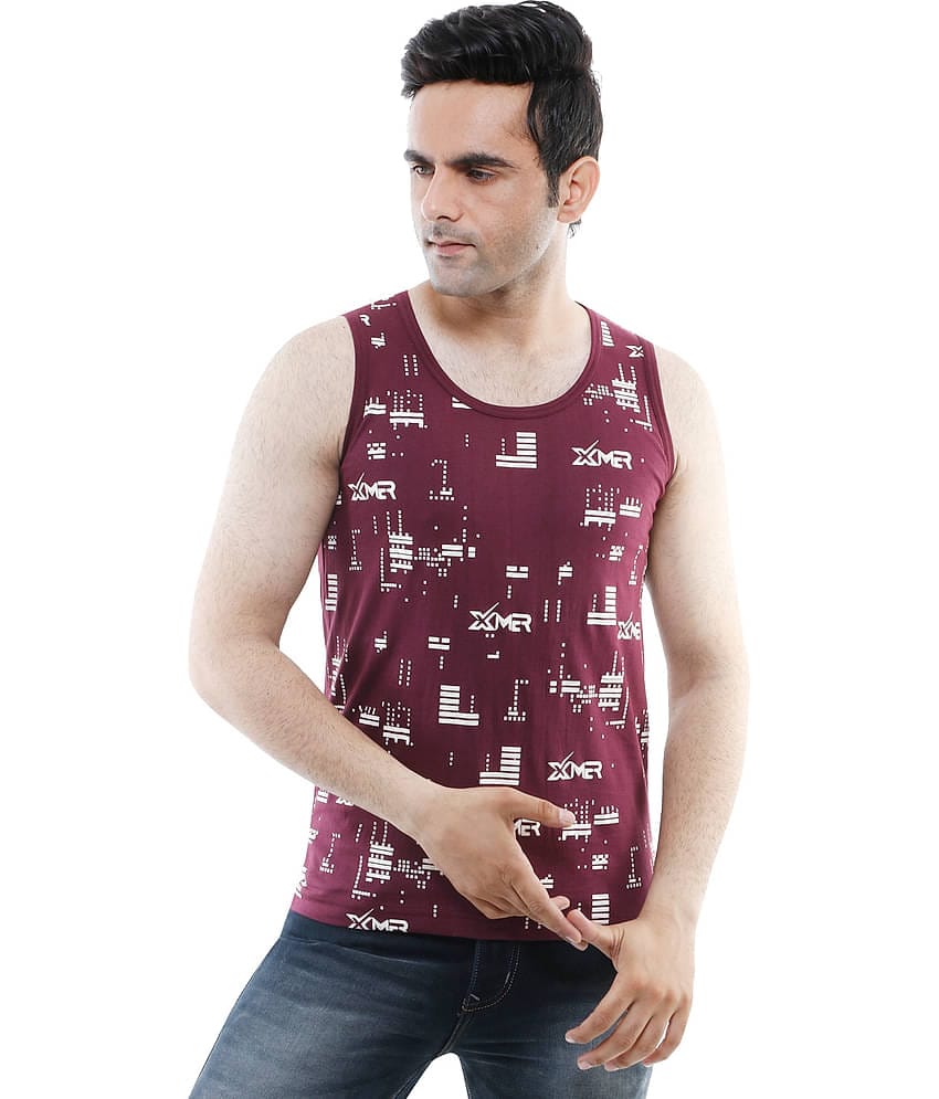 XMER Pack of 2 Cotton Basic Vest For Men ( Multicolor )