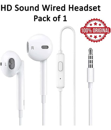 XYBEL WRD-EPH-WHITE-1NOS 3.5 mm Wired Earphone In Ear Powerfull Bass White