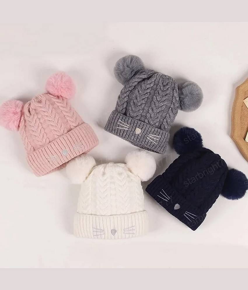 Infispace Pack of 1 Unisex for Baby Caps ( Multi )