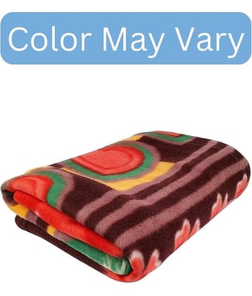 Welhouse Fleece Floral Single Bed Blanket ( 222 cm x 150 cm ) - Multicolor ( Pack of 1 ) Assorted