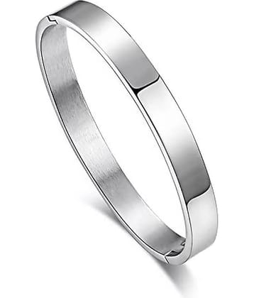 HEER COLLECTION - Silver Kada ( Pack of 1 )
