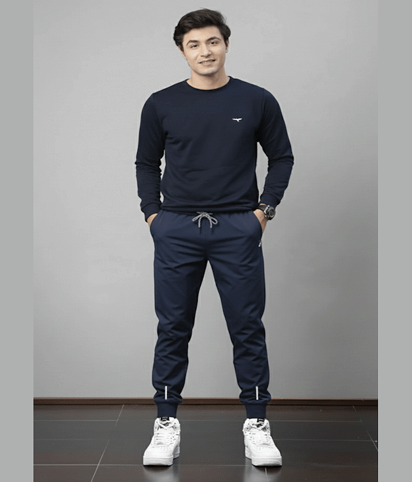 Reya Maroon Cotton Blend Regular Fit Men's Tracksuit ( Pack of 1 )