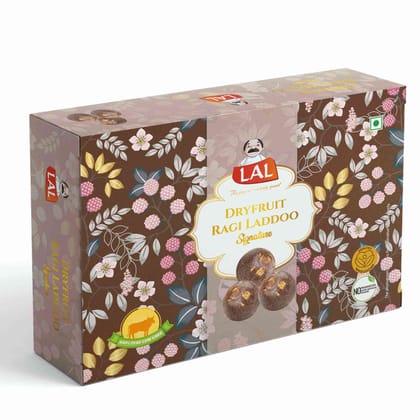 Lal Sweets Dryfruit Ragi Millet Laddoo Made with 100% Pure Ghee - 400g Lal Sweets Dryfruit Ragi Millet Laddoo Made with 100% Pure Ghee - 400g