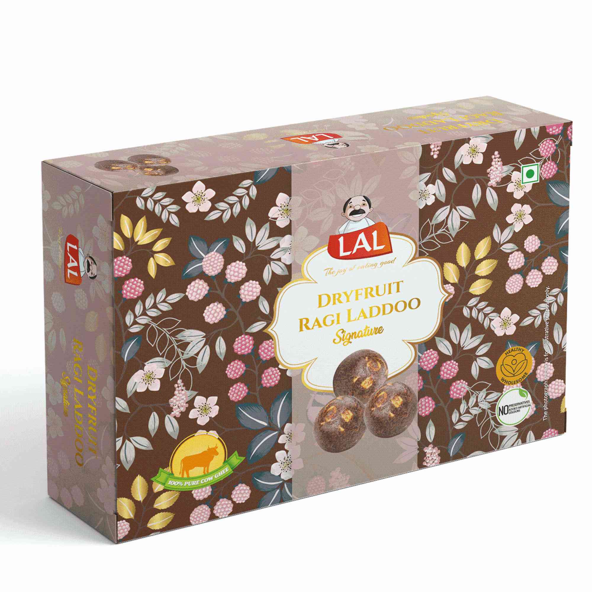 Lal Sweets Dryfruit Ragi Millet Laddoo Made with 100% Pure  Ghee -  400g